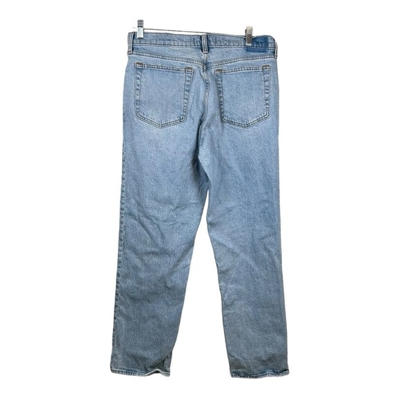 Abercrombie & Fitch The Straight Mid Rise Women Jeans size 30/10 Blue/ preloved - Picture 3 of 10